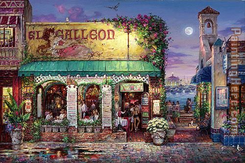 CAFE BELLA painting - Cao Yong CAFE BELLA art painting